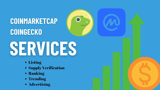 help you to list on coinmarketcap, coingecko and coinranking