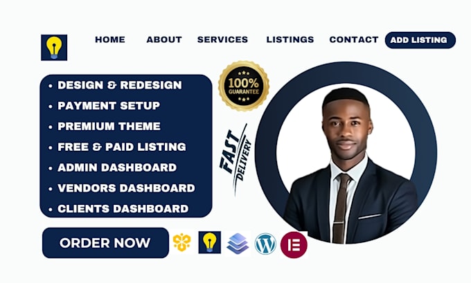 build professional wordpress elementor, woocommerce, wix,  squarespace site, SEO