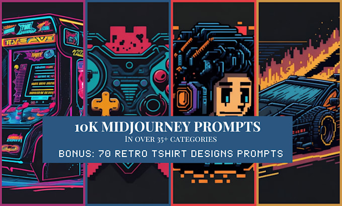 create 10k midjourney prompts in over many categories