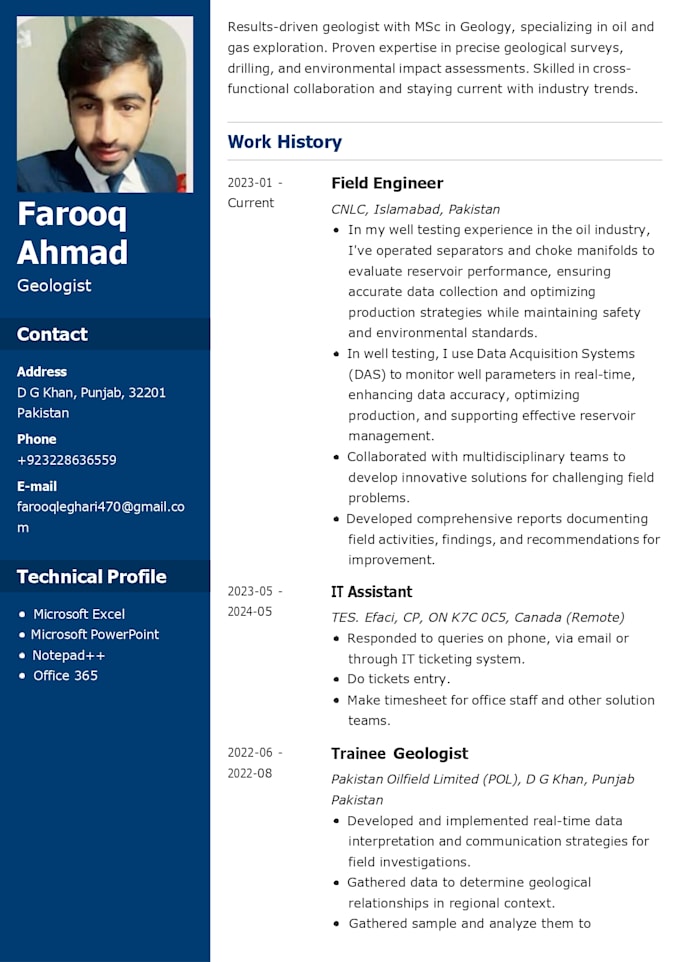 make professional CV and resume
