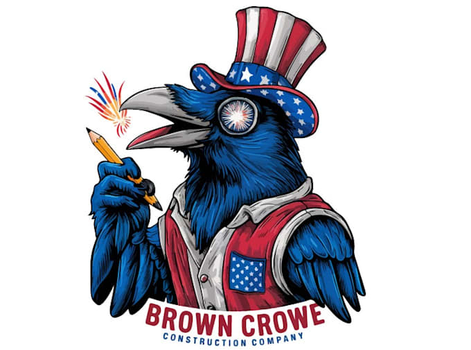 design wonderful crow logo