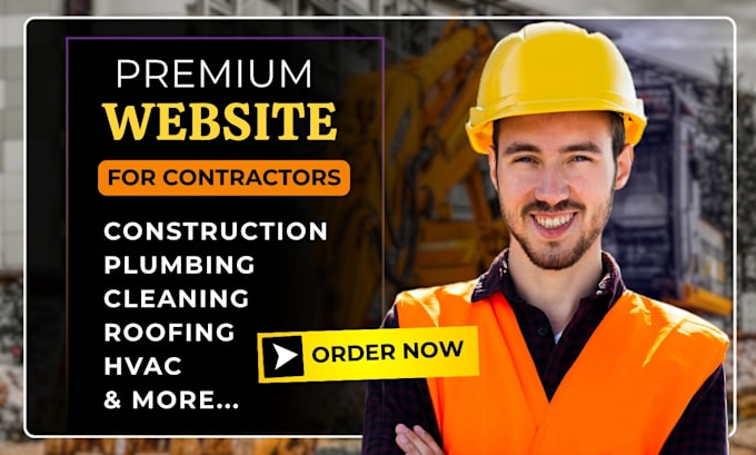 design construction, contractor, roofing, cleaning, plumbing website design