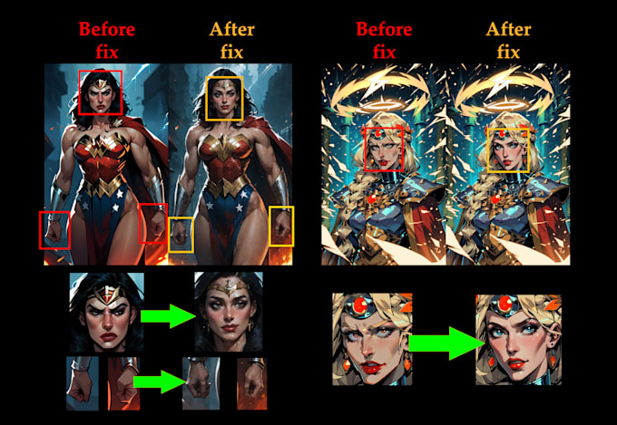 fix and enhance your ai image
