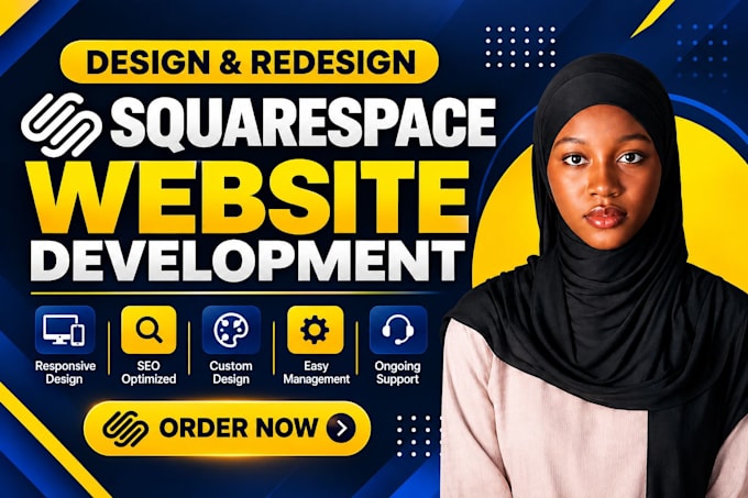 build squarespace website design or rerdesign squarespace website development