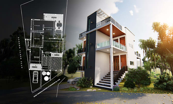 design interior, exterior modelling and realistic rendering