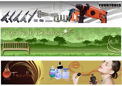 create a header or BANNER image for your site or blog