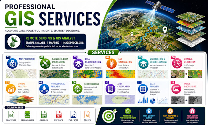 do gis analysis, lulc, geoprocessing, image classification