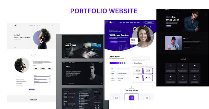 Build a responsive personal portfolio website by Toltolaa | Fiverr