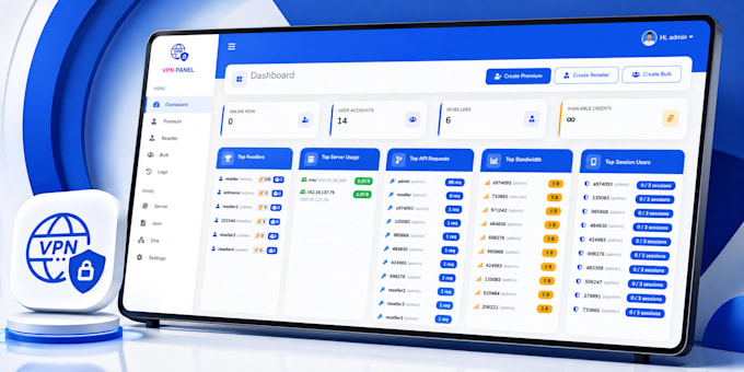 setup VPN admin panel, VPN scripts, multiple protocol installer