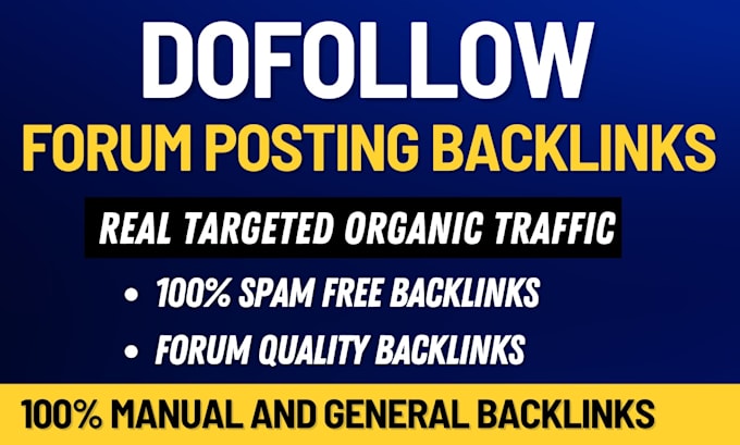 do forum posting unique domain dofollow high authority links