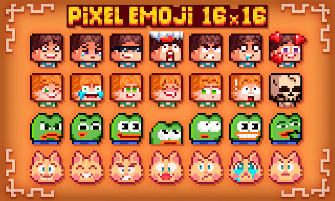 make pixel art emojis emote, badges for your discord, twitch, youtube, minecraft