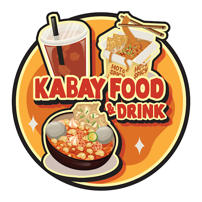 do create food or snack logo design unique