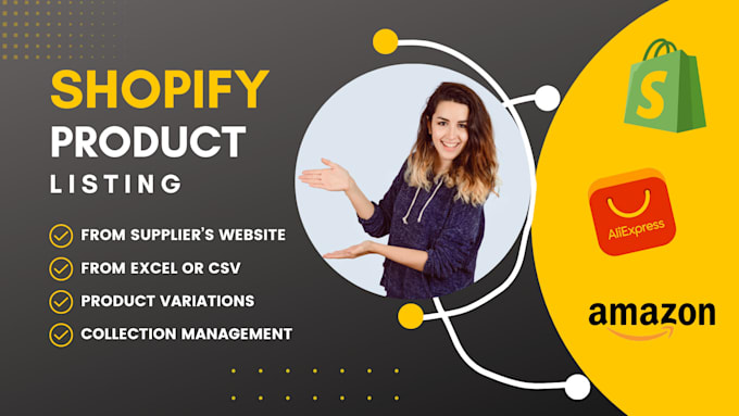 manually shopify data entry and shopify product listing