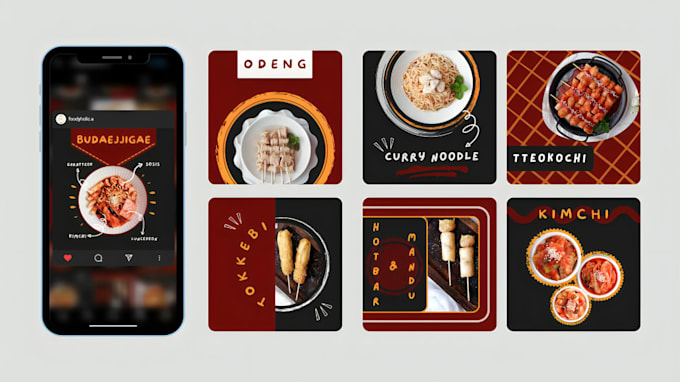 design social media posts and instagram feeds