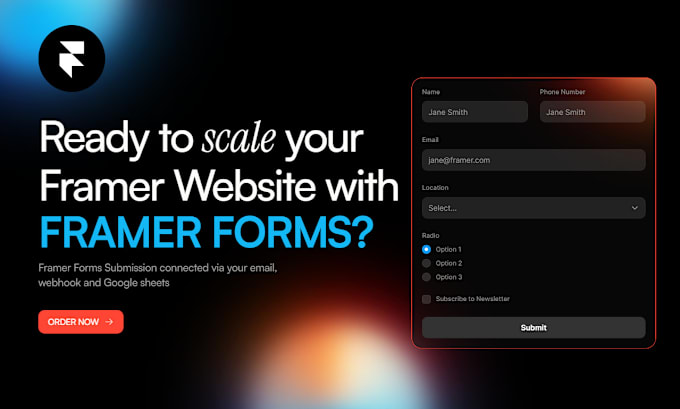 Framer form framer form design framer form redesign framer form framer