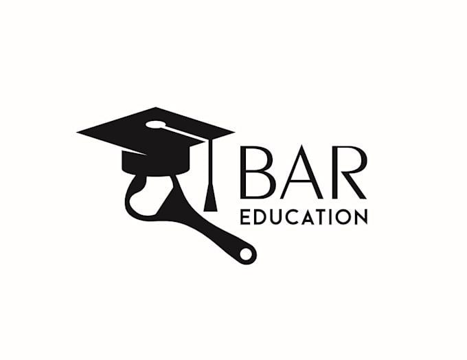 design top quality bar education logo