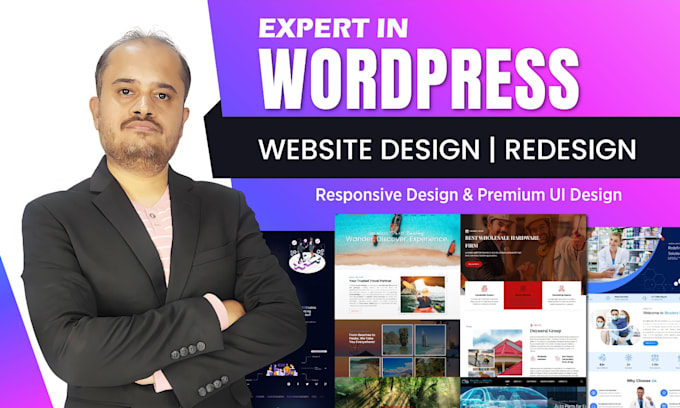 create wordpress website design and development