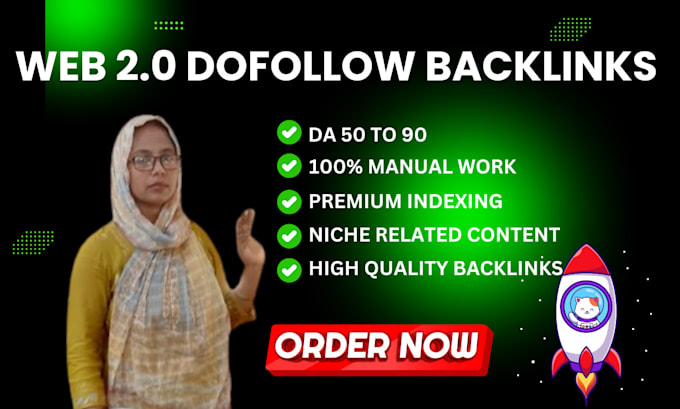 build 70 web 2 0 dofollow SEO backlinks