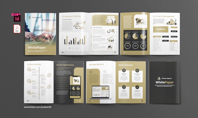 design professional white paper for you