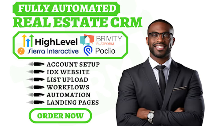 instagent leads sierra interactive podio gohighlevel real estate crm automation
