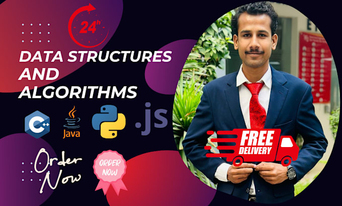 Do complex data structures and algorithms tasks in java, cpp or python ...