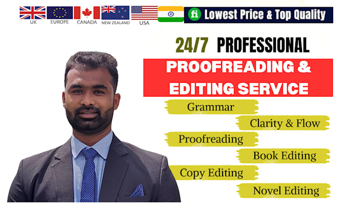 copy editing, book editing, UK US english proofreading, and novel proofreading