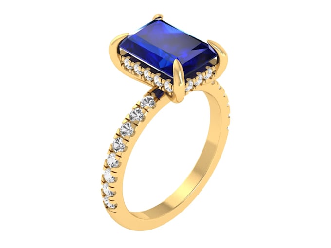 design the jewelry as a 3d cad model