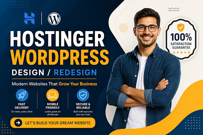design or redesign hostinger website hostinger wordpress website with SEO aeo