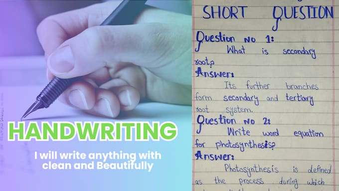 Handwrite anything clean and beautifully in english and urdu by ...