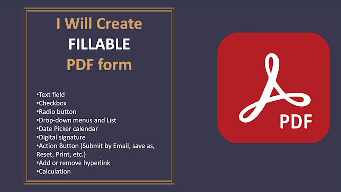 create professional fillable PDF forms with auto fields