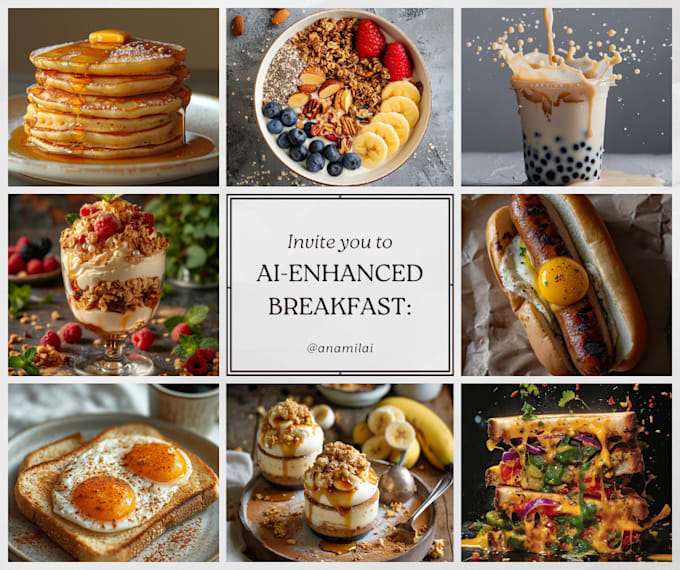 create ai food photography for your brand
