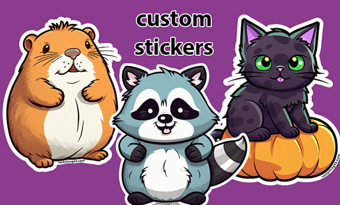 make a sticker design based off your description
