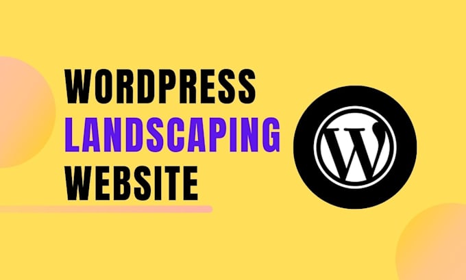 do wordpress landscaping gardening and logistics website