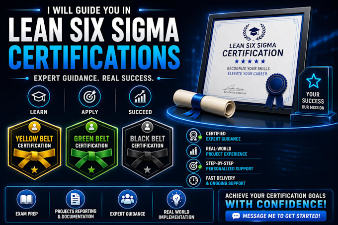assist in your lean six sigma certification