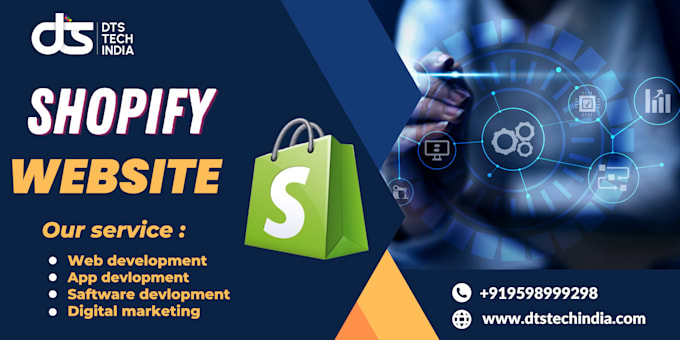 create custom shopify website design, website devlopment