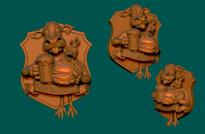create relief sculpture for 3d print
