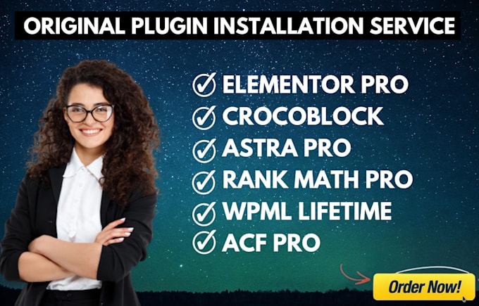 install elementor pro, astra pro, crocoblock, rank math, wpml plugin