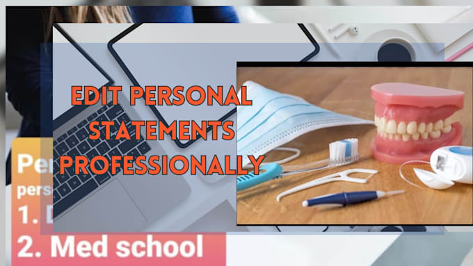 professionally edit your dental school application and residency statement