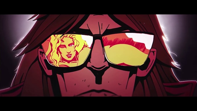 make 2d animated video, illustrated album cover, cover art, 2d music video