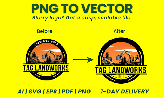 convert png to vector, redraw pixelated logo, vectorize image to ai