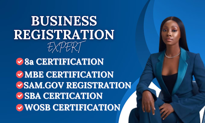 Help you with sam gov registration mbe 8a wosb wbe certification