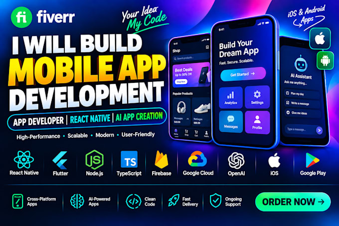 build mobile app development app developer react native ai app creation
