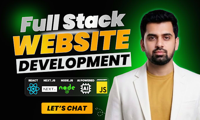 do ai website development as full stack web developer, next js, react developer