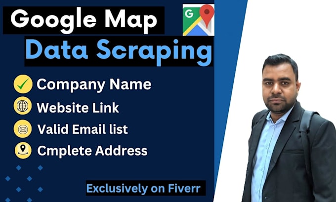 do google map data scraping, email, and phone scraping