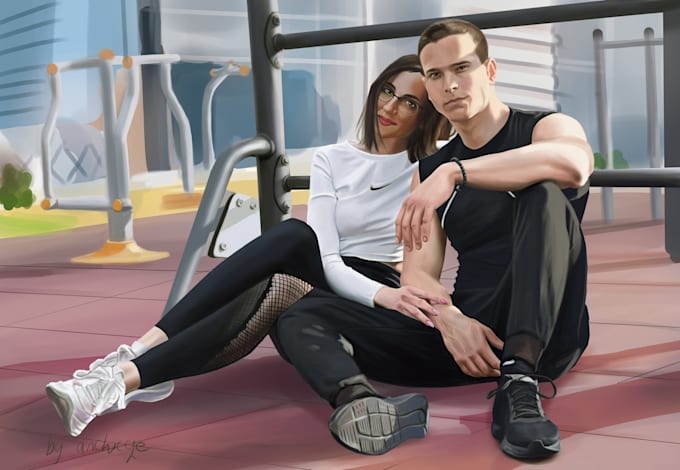 paint a portrait for you, full body or bust up