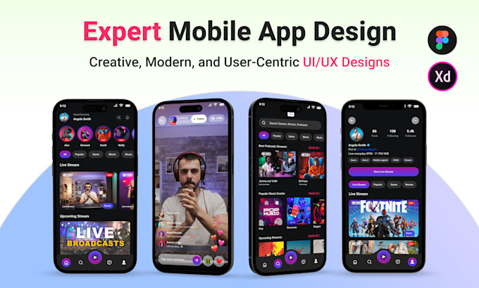 Do modern mobile app or website ui ux design in figma by Anushkadilshan ...