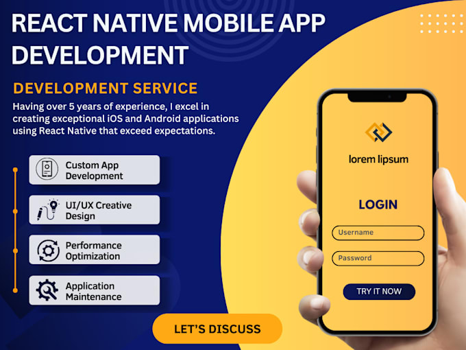 do ios and android mobile app development using react native