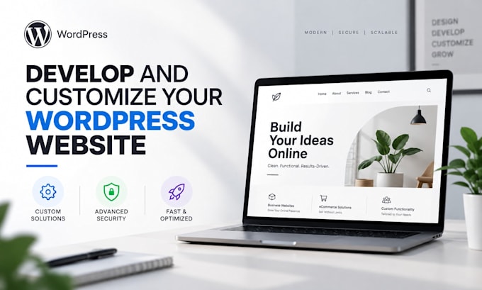 develop and customize your wordpress website