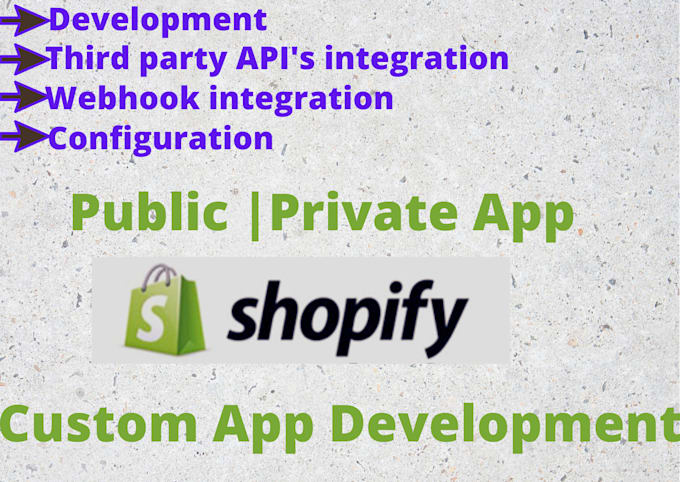 develop custom shopify apps and integrate third party apis