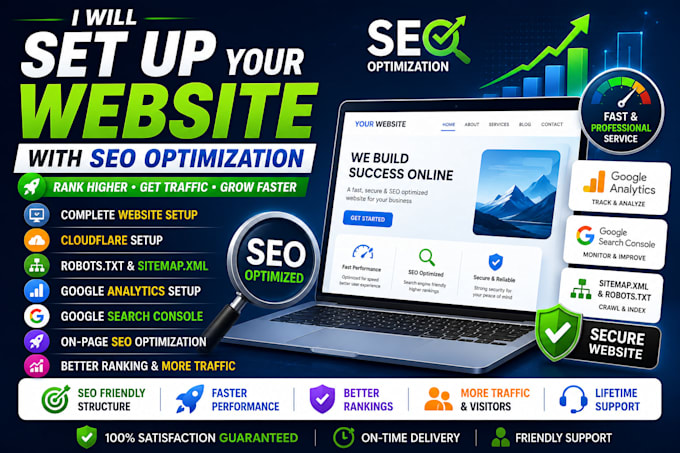 set up your website with SEO optimization